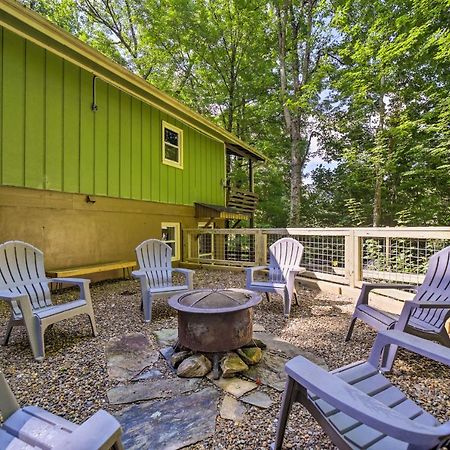 Charming Maggie Valley Getaway With Fire Pit! Exteriör bild