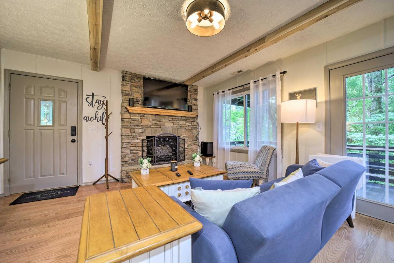 Charming Maggie Valley Getaway With Fire Pit! Exteriör bild
